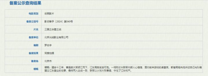 《三国之赤壁之战》将以动画形式呈现，重现名著经典场景 -1