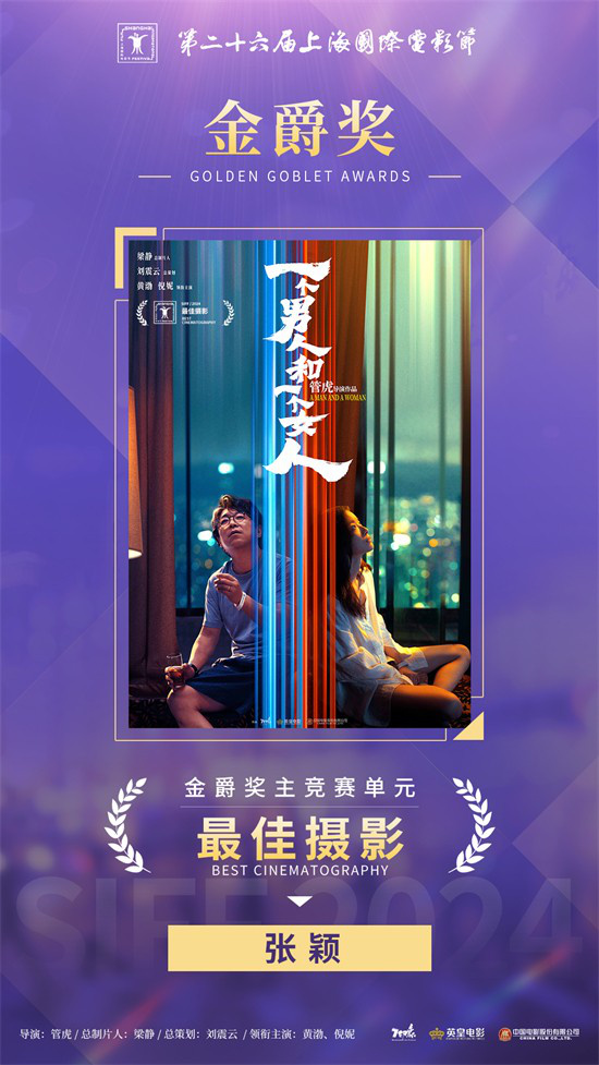 《一个男人和一个女人》荣获上影节金爵奖最佳摄影 -1