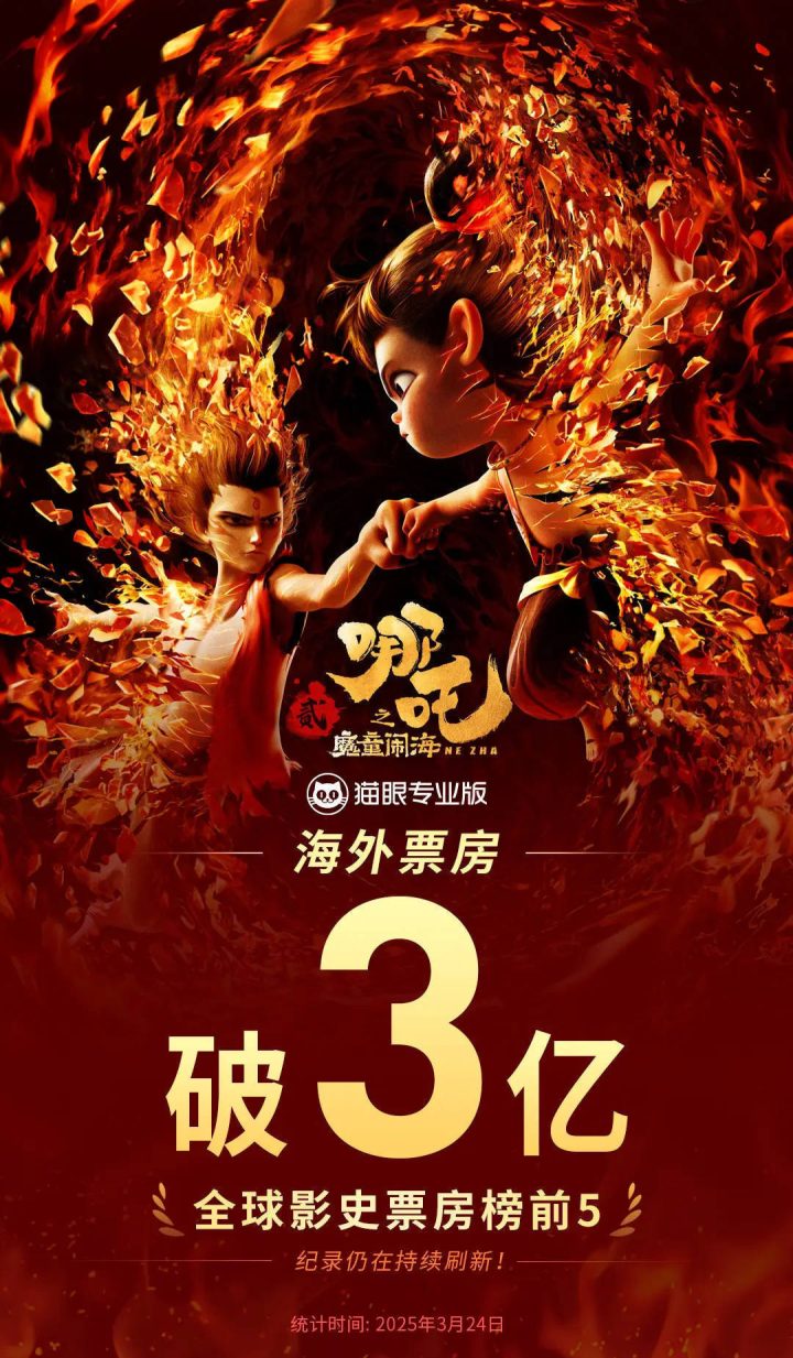 《哪吒2》【BD720P/3.2G-MP4】迅雷资源下载阿里网盘国语版4k高清 -1